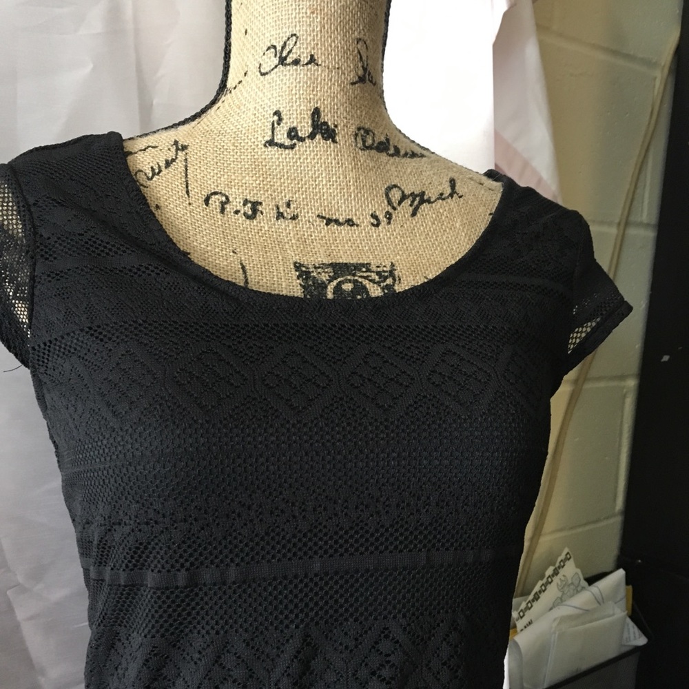 Black short dress